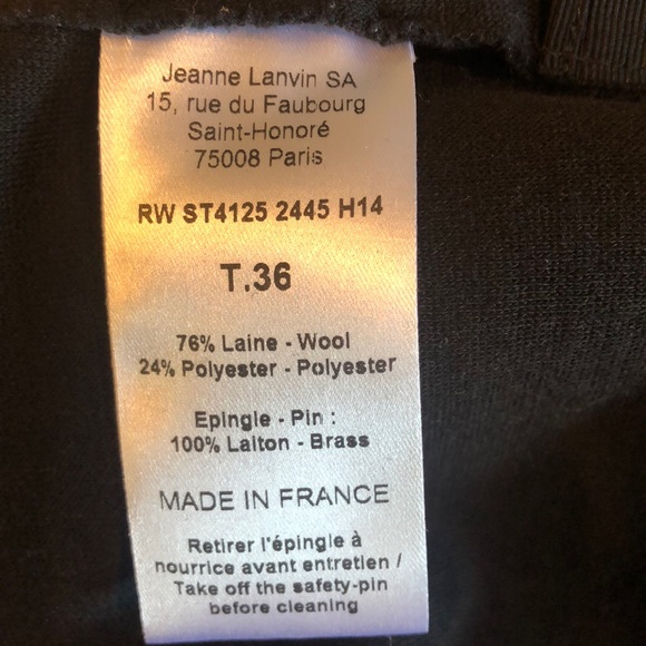 NWT LANVIN PARIS Hiver 2014 by Alber Elbaz Skirt - Picture 15 of 15